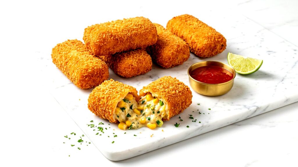 Crispy Chicken Bread Rolls Recipe